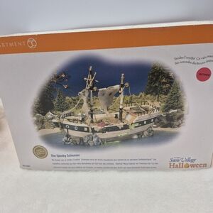 Department 56 Spooky Schooner Halloween Village.